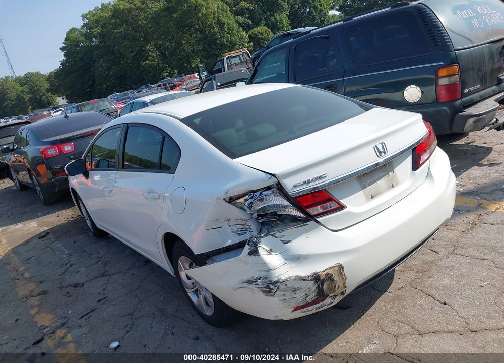 2014 HONDA CIVIC LX VIN: 19XFB2F57EE052873