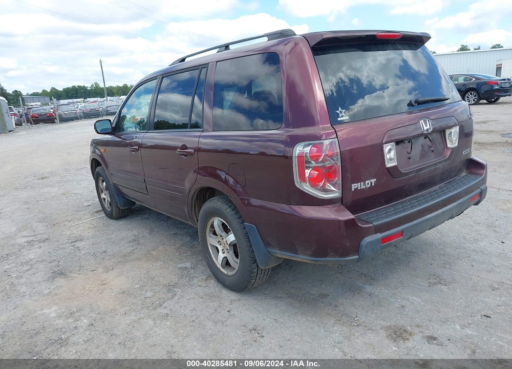2007 HONDA PILOT EX-L VIN: 5FNYF18587B011217