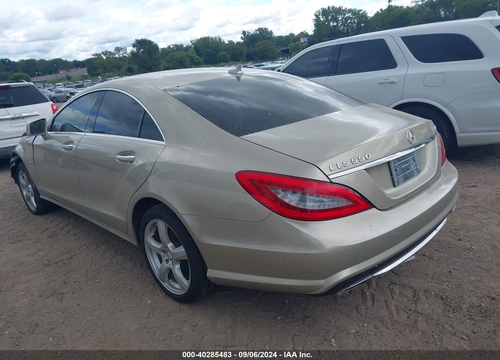 2012 MERCEDES-BENZ CLS 550 4MATIC VIN: WDDLJ9BB1CA024325