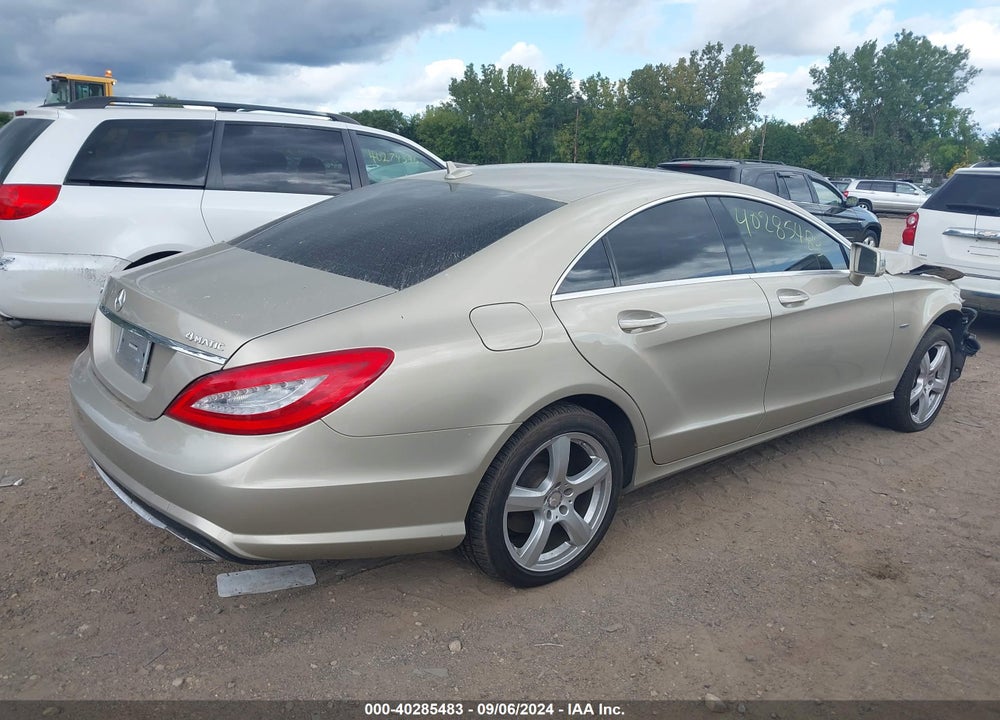 2012 MERCEDES-BENZ CLS 550 4MATIC VIN: WDDLJ9BB1CA024325