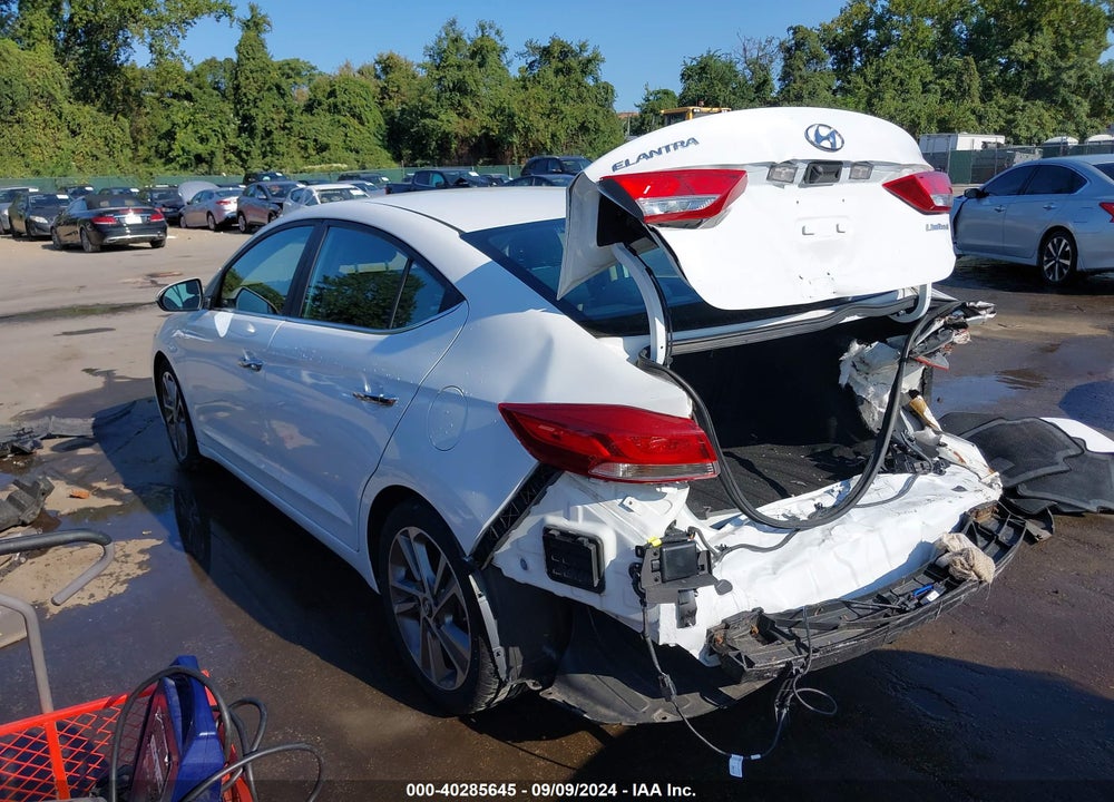 2017 HYUNDAI ELANTRA LIMITED VIN: 5NPD84LF3HH053307