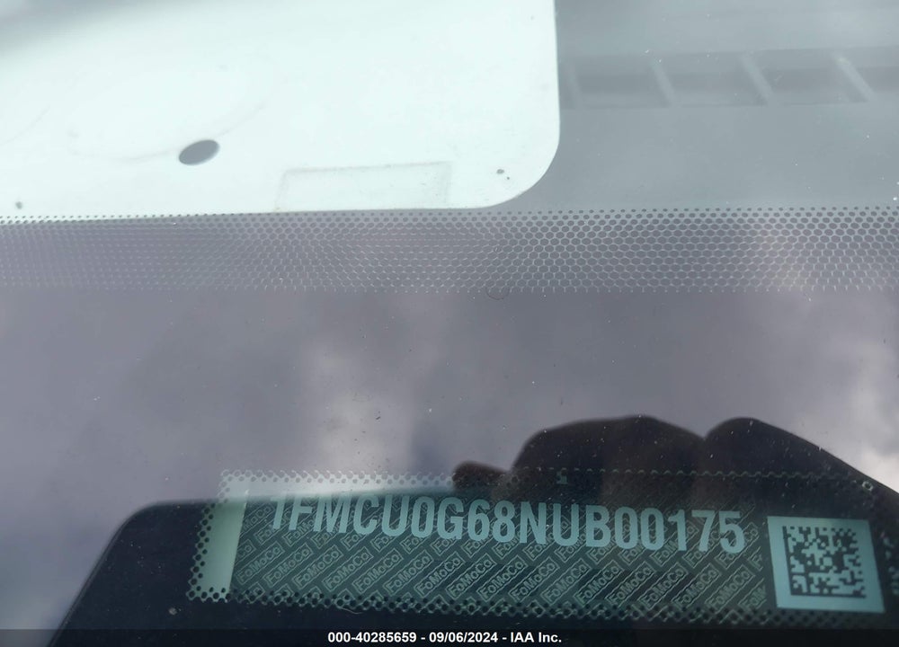2022 FORD ESCAPE SE VIN: 1FMCU0G68NUB00175