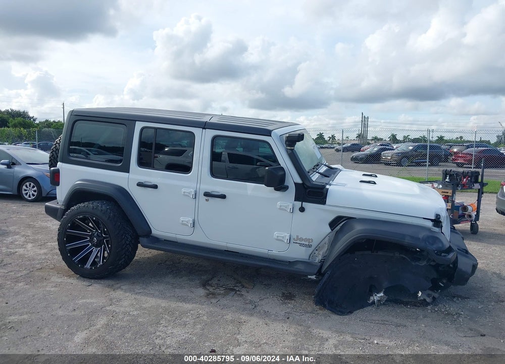 2019 JEEP WRANGLER UNLIMITED SPORT 4X4 VIN: 1C4HJXDGXKW583015