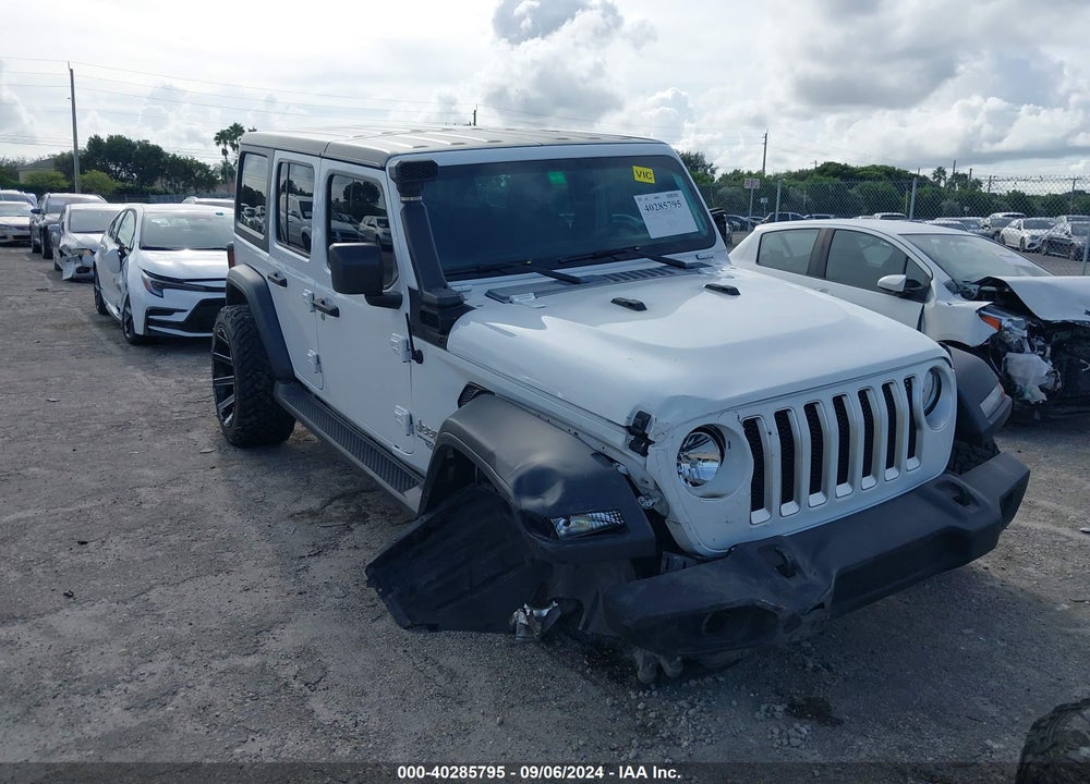 2019 JEEP WRANGLER UNLIMITED SPORT 4X4 VIN: 1C4HJXDGXKW583015