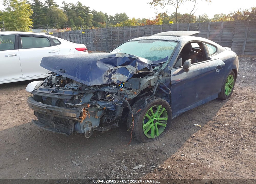 2007 HYUNDAI TIBURON GS VIN: KMHHM66D77U261841