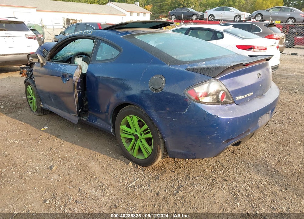 2007 HYUNDAI TIBURON GS VIN: KMHHM66D77U261841