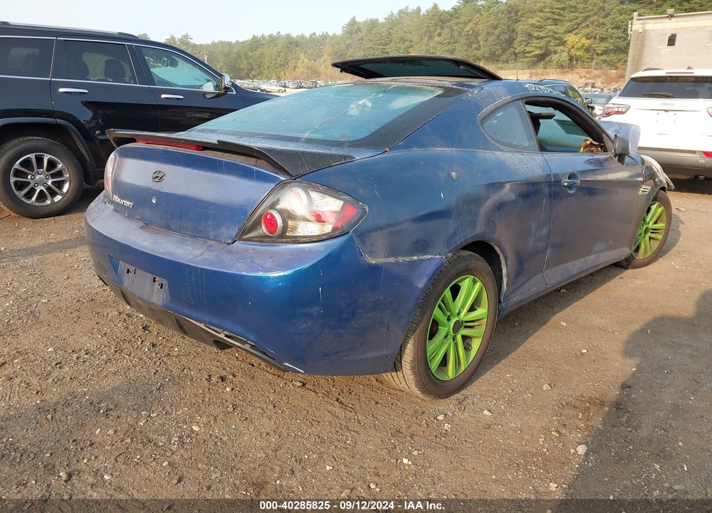 2007 HYUNDAI TIBURON GS VIN: KMHHM66D77U261841