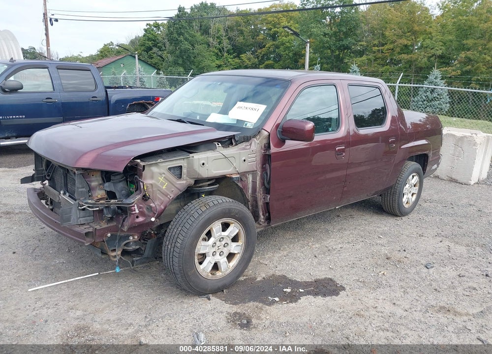 2009 HONDA RIDGELINE RTS VIN: 5FPYK16439B105411