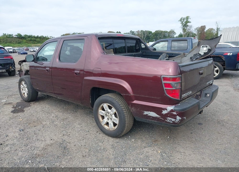 2009 HONDA RIDGELINE RTS VIN: 5FPYK16439B105411