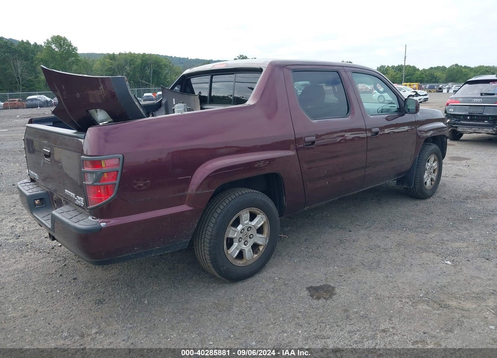 2009 HONDA RIDGELINE RTS VIN: 5FPYK16439B105411