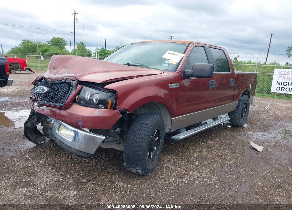 2005 FORD F-150 XLT VIN: 1FTRW12W85FB62203