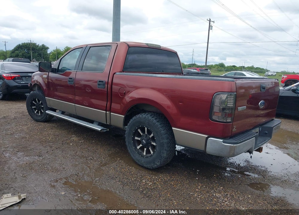 2005 FORD F-150 XLT VIN: 1FTRW12W85FB62203