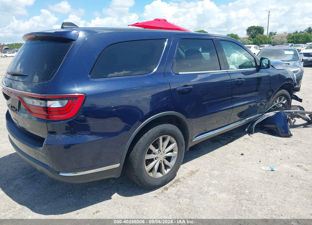 2017 DODGE DURANGO SXT RWD VIN: 1C4RDHAG8HC790910