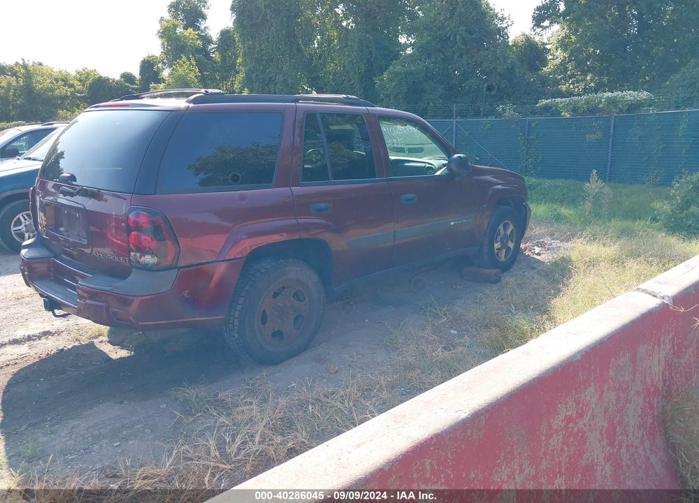 2004 CHEVROLET TRAILBLAZER VIN: 1GNDT13S842450122
