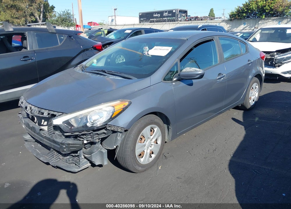 2016 KIA FORTE LX VIN: KNAFK4A67G5589198