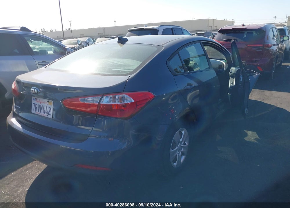 2016 KIA FORTE LX VIN: KNAFK4A67G5589198