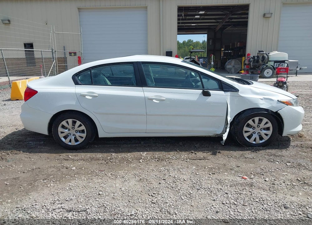 2012 HONDA CIVIC LX VIN: 19XFB2F53CE087035