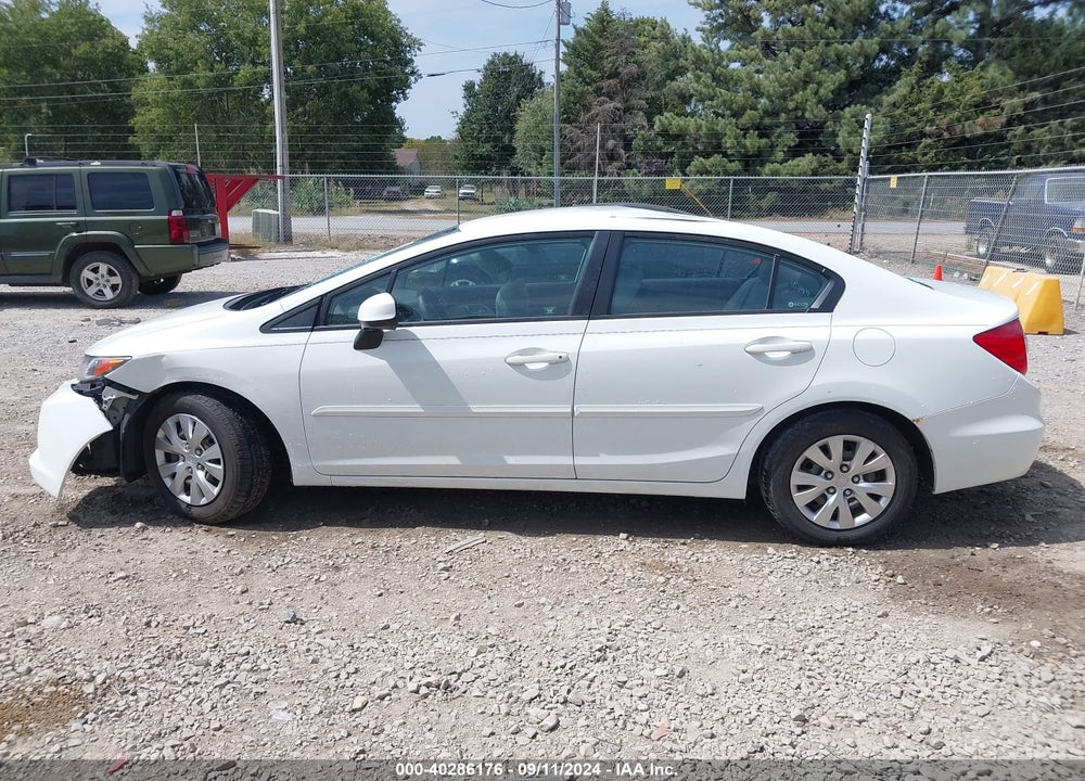 2012 HONDA CIVIC LX VIN: 19XFB2F53CE087035