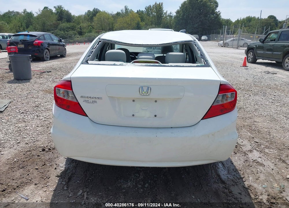 2012 HONDA CIVIC LX VIN: 19XFB2F53CE087035