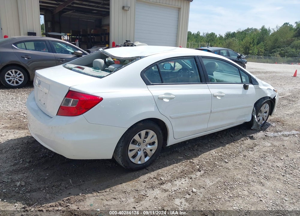 2012 HONDA CIVIC LX VIN: 19XFB2F53CE087035