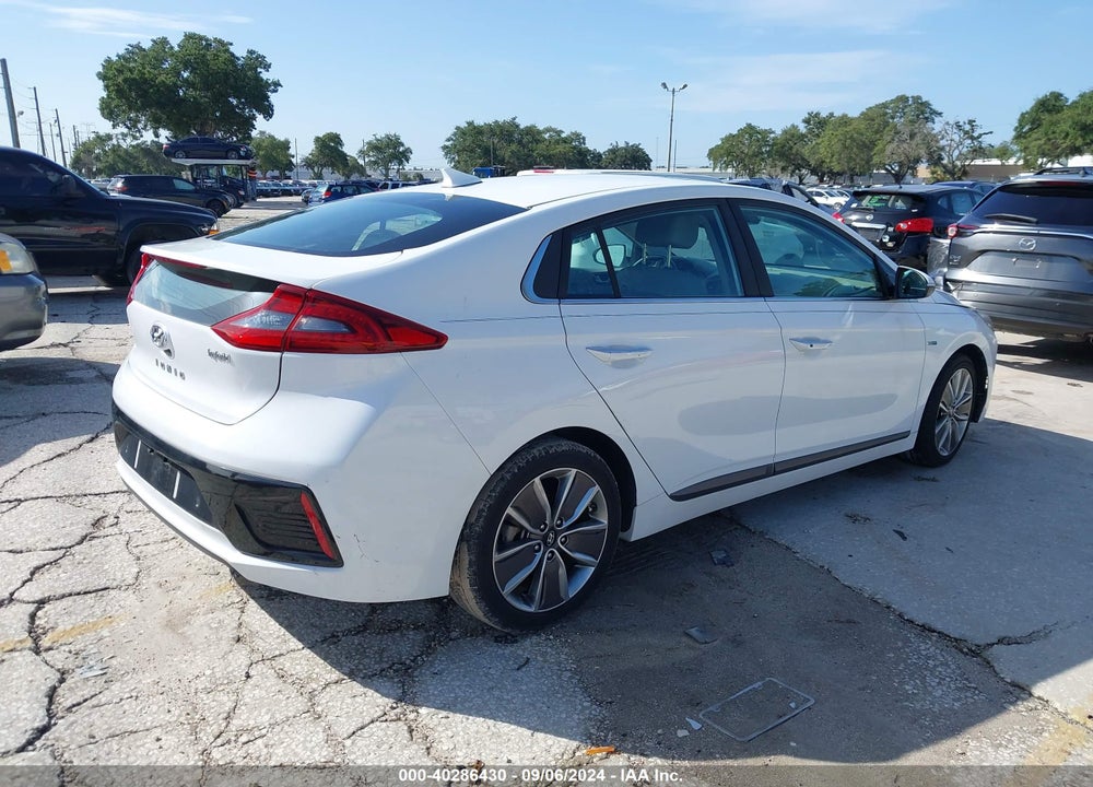 2019 HYUNDAI IONIQ HYBRID LIMITED VIN: KMHC05LC7KU137038