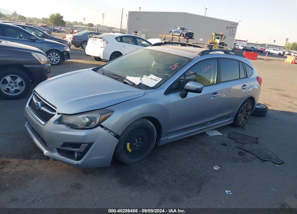 2015 SUBARU IMPREZA 2.0I SPORT PREMIUM VIN: JF1GPAU67F8297976
