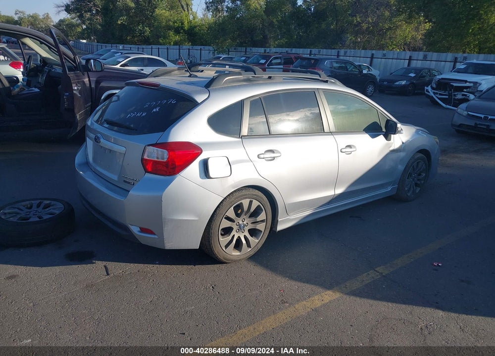 2015 SUBARU IMPREZA 2.0I SPORT PREMIUM VIN: JF1GPAU67F8297976