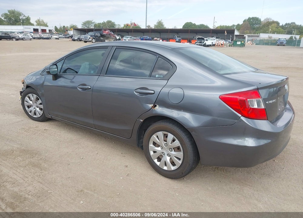 2012 HONDA CIVIC LX VIN: 19XFB2F55CE049631