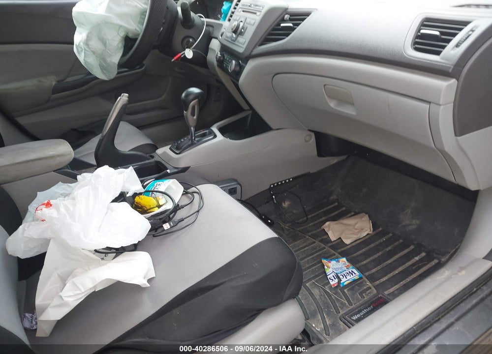 2012 HONDA CIVIC LX VIN: 19XFB2F55CE049631