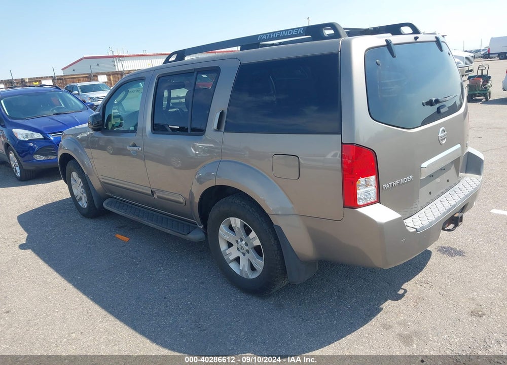 2006 NISSAN PATHFINDER SE VIN: 5N1AR18U86C609847