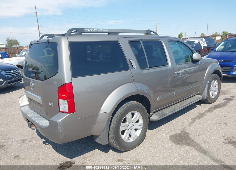 2006 NISSAN PATHFINDER SE VIN: 5N1AR18U86C609847