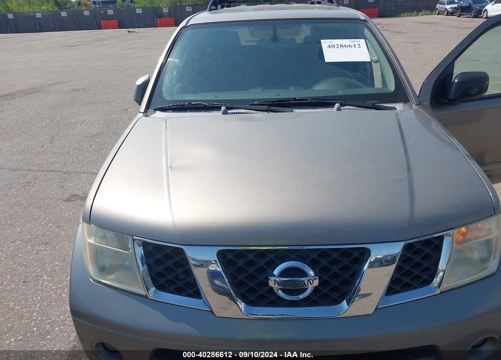 2006 NISSAN PATHFINDER SE VIN: 5N1AR18U86C609847