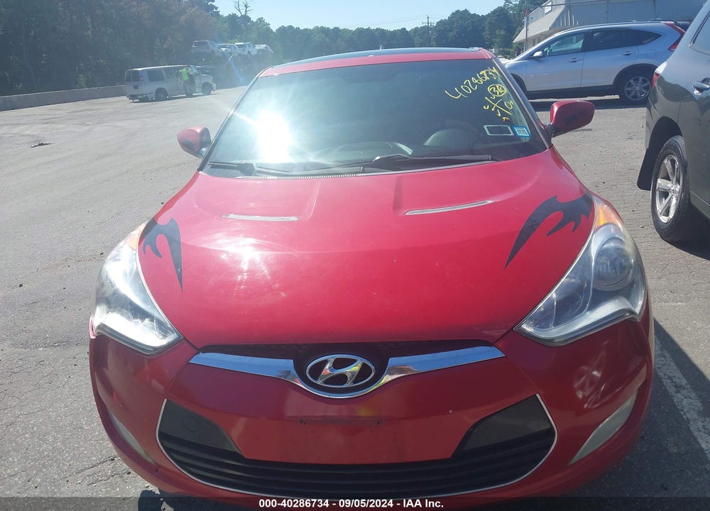 2012 HYUNDAI VELOSTER BASE W/GRAY VIN: KMHTC6AD1CU083990