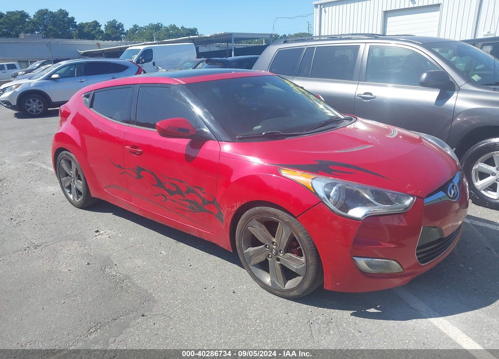 2012 HYUNDAI VELOSTER BASE W/GRAY VIN: KMHTC6AD1CU083990