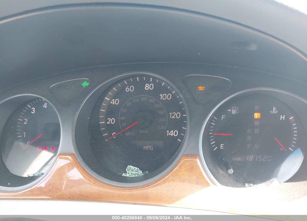 2005 LEXUS ES 330 VIN: JTHBA30G755093659