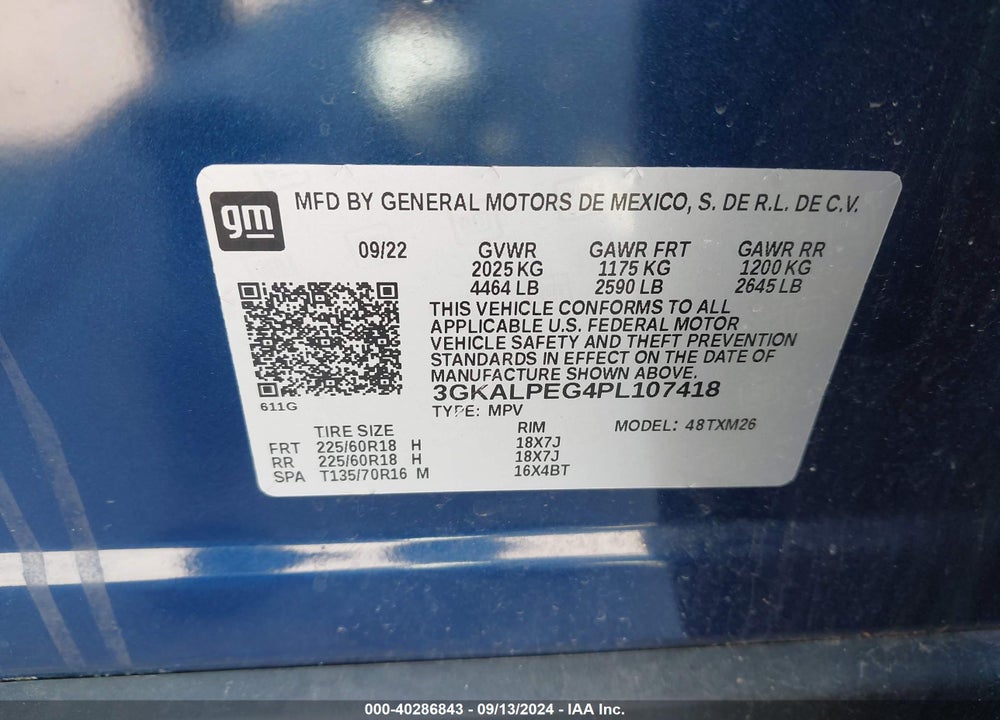 2023 GMC TERRAIN FWD SLT VIN: 3GKALPEG4PL107418