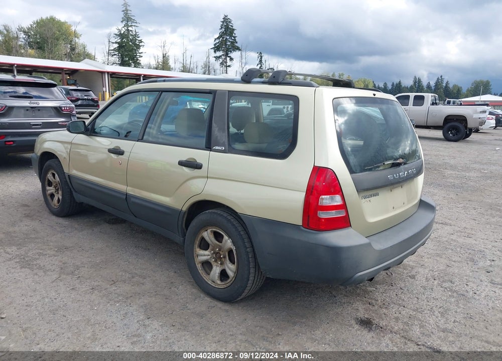 2003 SUBARU FORESTER X VIN: JF1SG63693H763069
