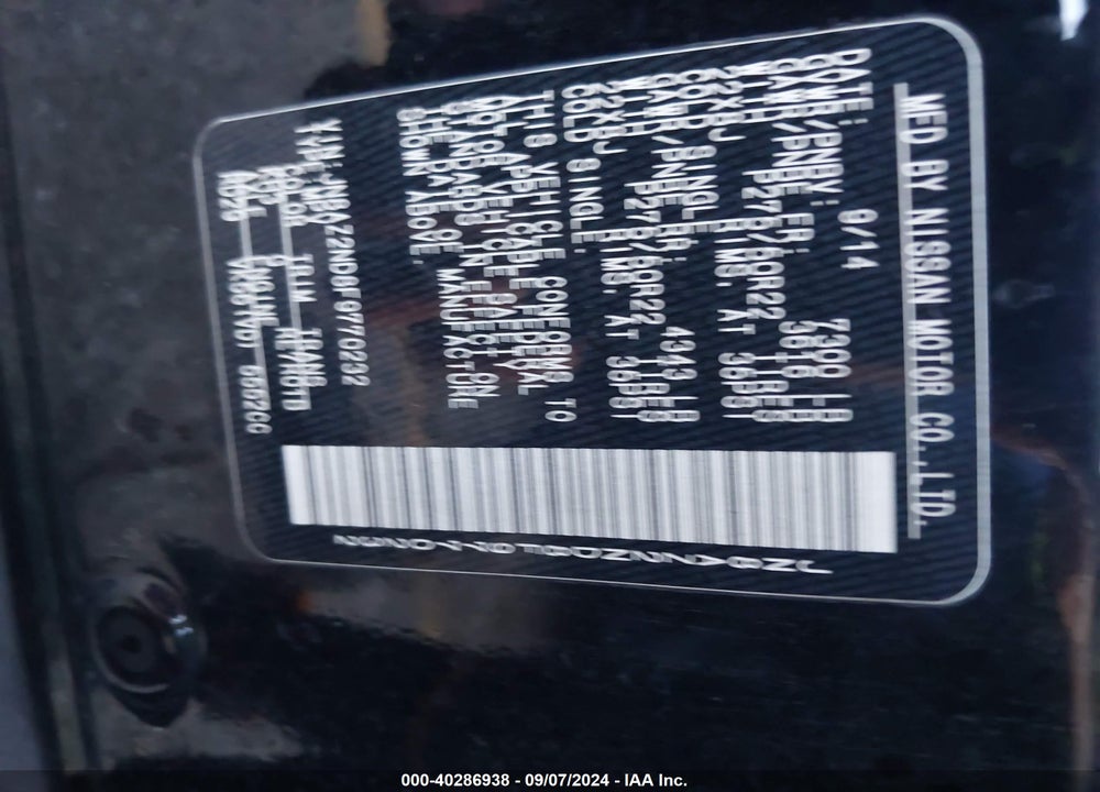 2015 INFINITI QX80 VIN: JN8AZ2ND8F9770232