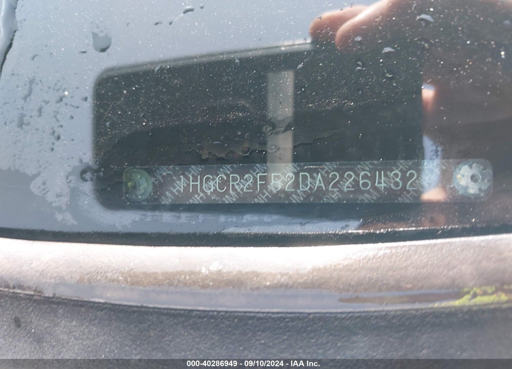 2013 HONDA ACCORD SPORT VIN: 1HGCR2F52DA226432
