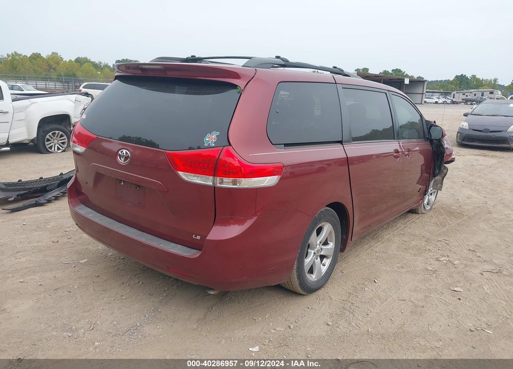 2011 TOYOTA SIENNA LE V6 VIN: 5TDKK3DC4BS066432