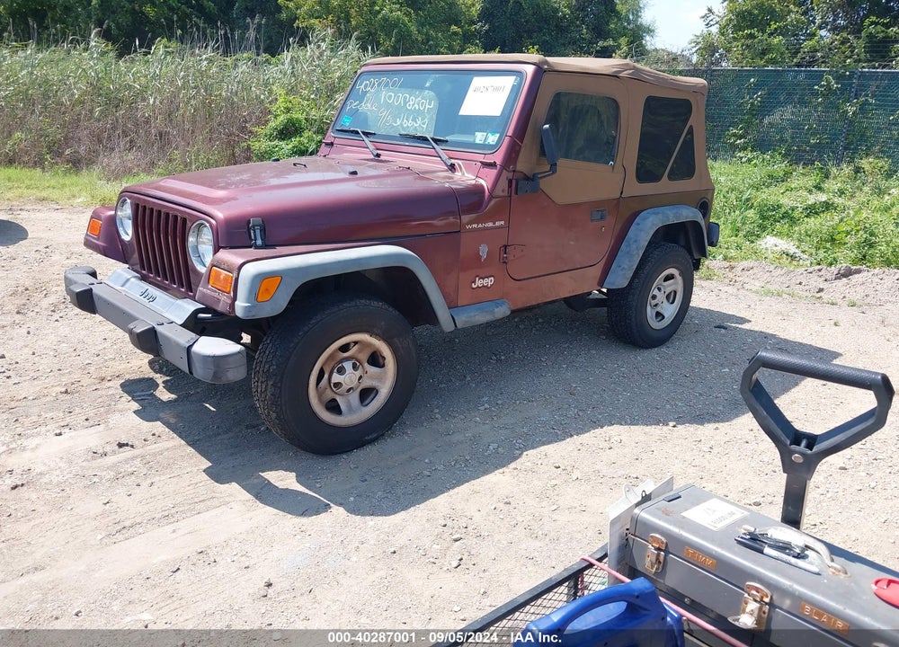 2002 JEEP WRANGLER X VIN: 1J4FA39S32P760456