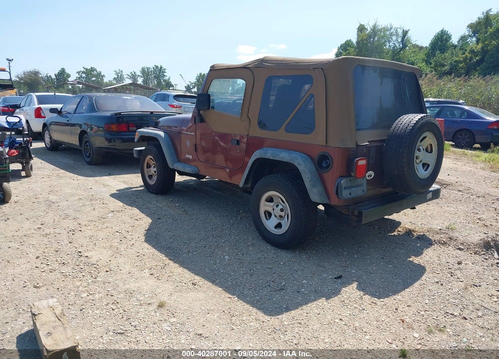 2002 JEEP WRANGLER X VIN: 1J4FA39S32P760456