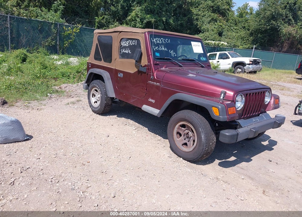 2002 JEEP WRANGLER X VIN: 1J4FA39S32P760456