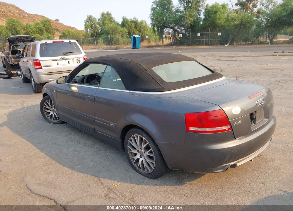 2009 AUDI A4 2.0T VIN: WAUAF48H79K006624