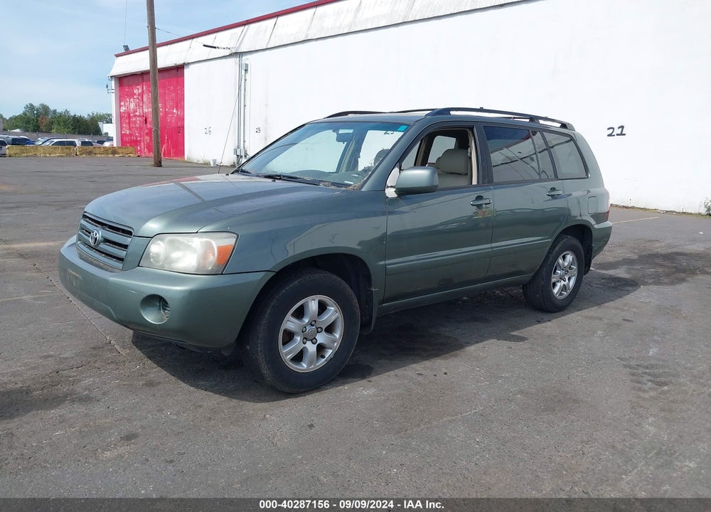 2005 TOYOTA HIGHLANDER V6 VIN: JTEEP21A550117709