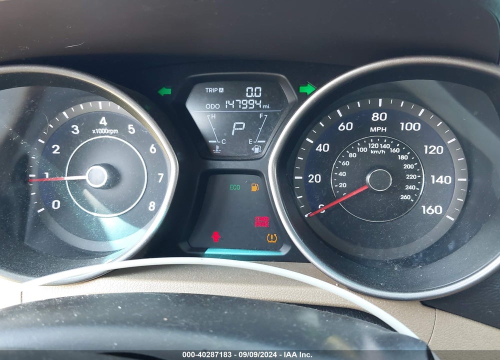 2013 HYUNDAI ELANTRA VIN: 5NPDH4AEXDH427819