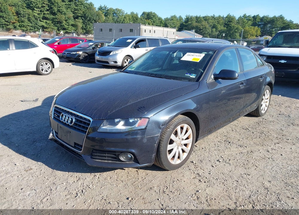 2012 AUDI A4 2.0T PREMIUM VIN: WAUDFAFLXCA081074