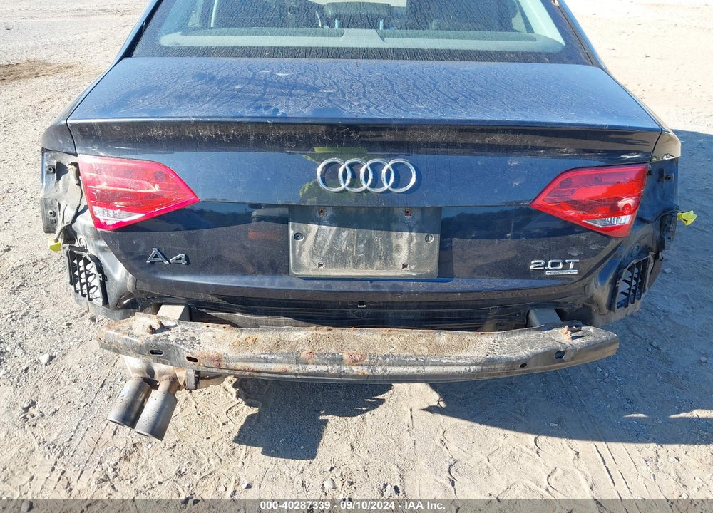 2012 AUDI A4 2.0T PREMIUM VIN: WAUDFAFLXCA081074