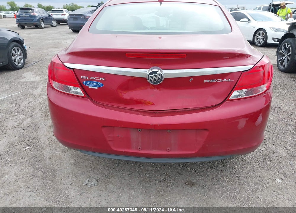 2012 BUICK REGAL VIN: 2G4GR5ER5C9196421