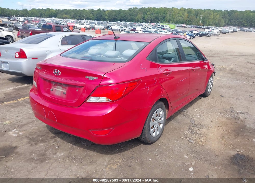 2016 HYUNDAI ACCENT SE VIN: KMHCT4AE7GU010285